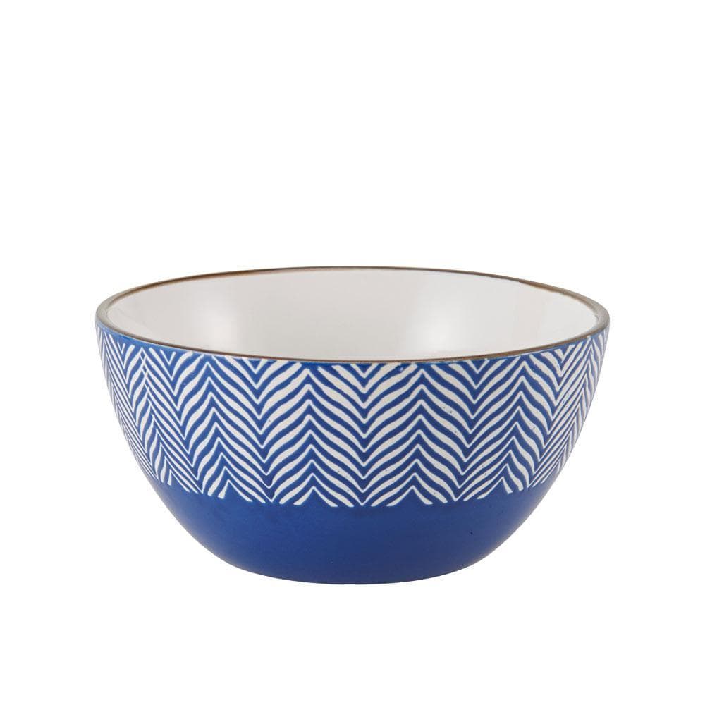 Navy Set of 6 Soup Cereal Bowls, Assorted