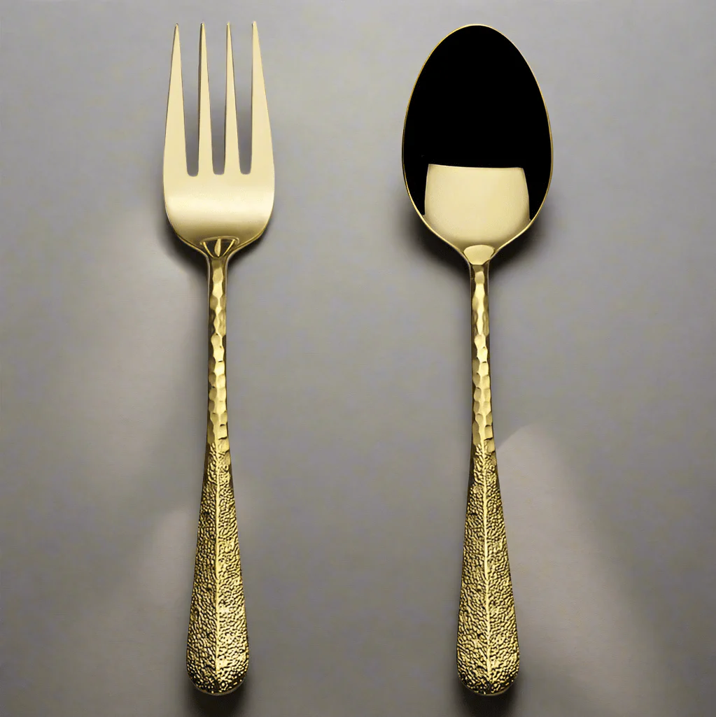 Sable Gold Set of 2 Serving Fork and Spoon