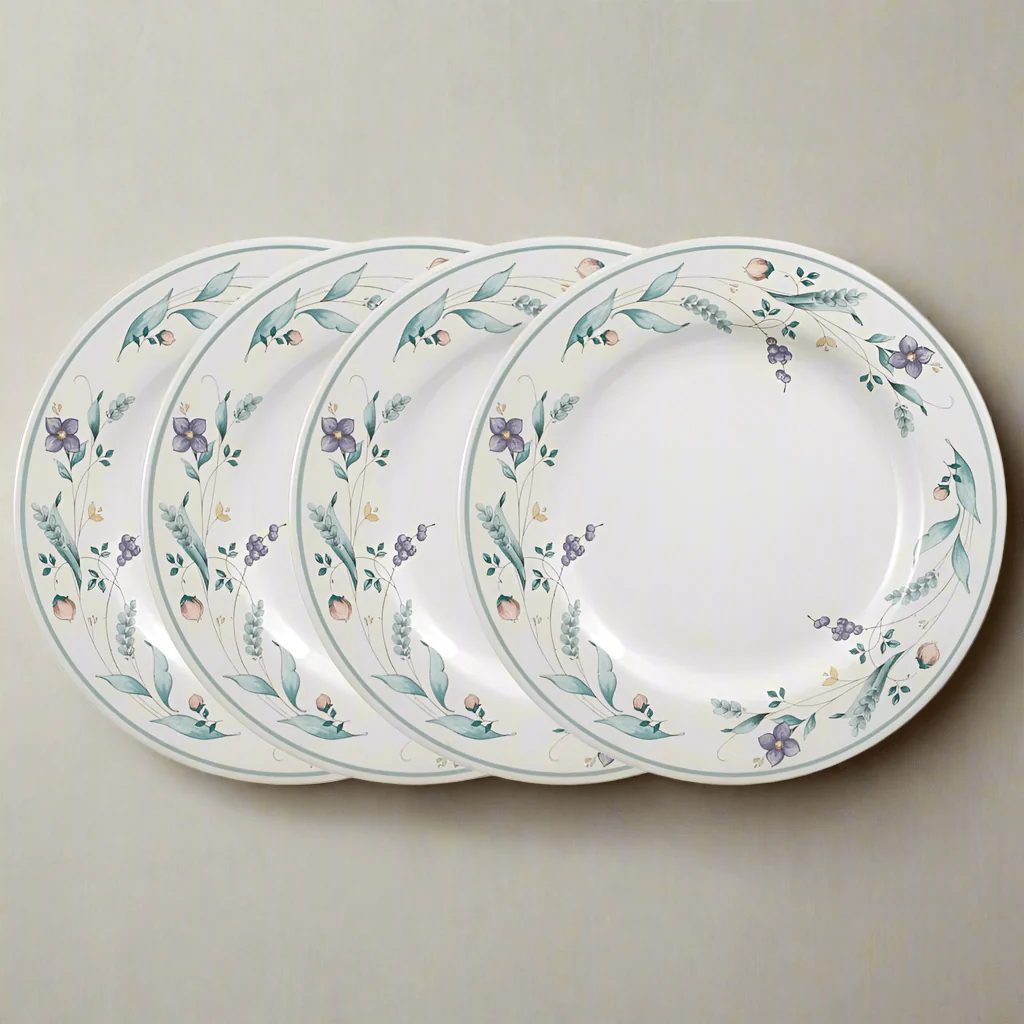 April Set of 4 Dinner Plates