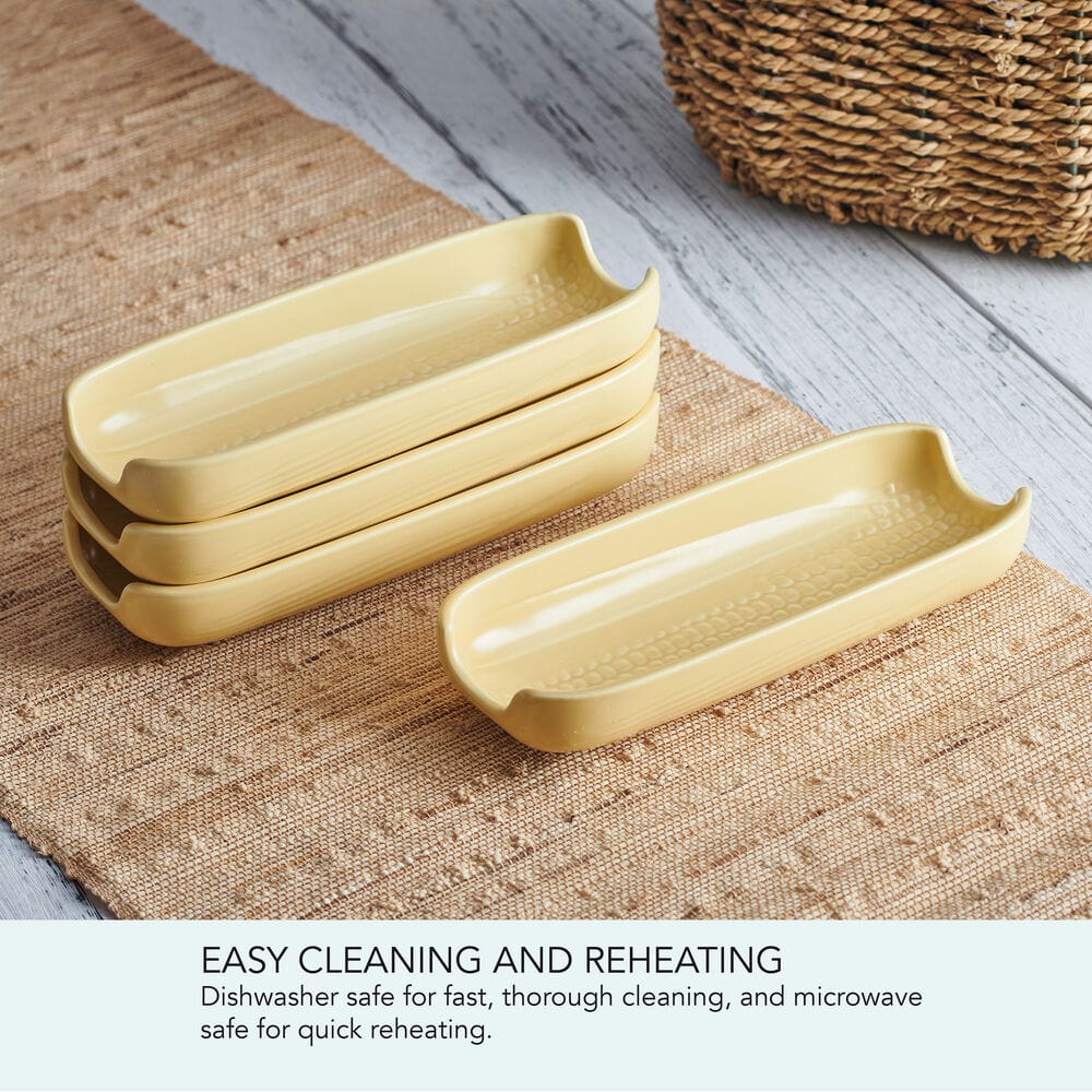 Callie Yellow Set of 4 Corn Dishes