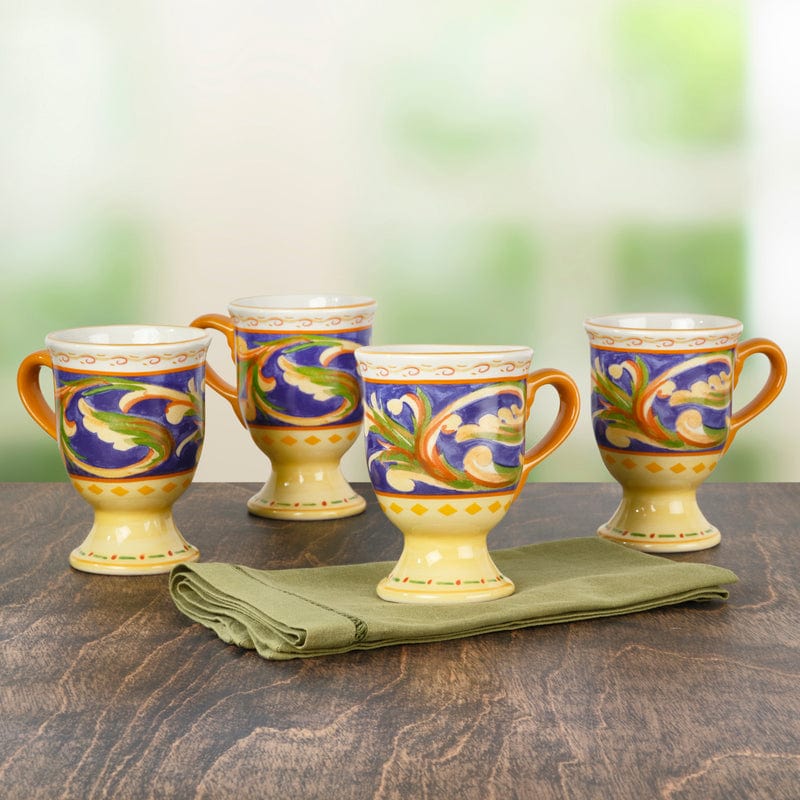 Villa della Luna® Set of 4 Pedestal Mugs