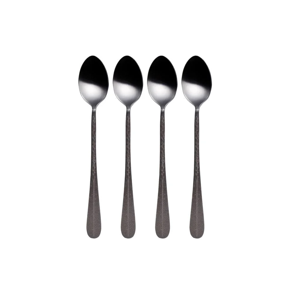 Sable Black Set of 4 Long Handled Spoons