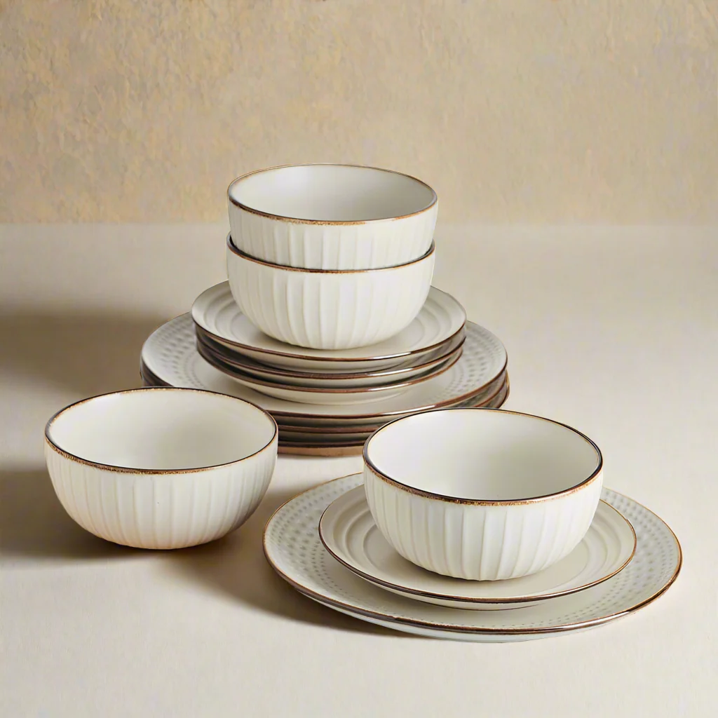Janelle 12 Piece Dinnerware Set, Service for 4