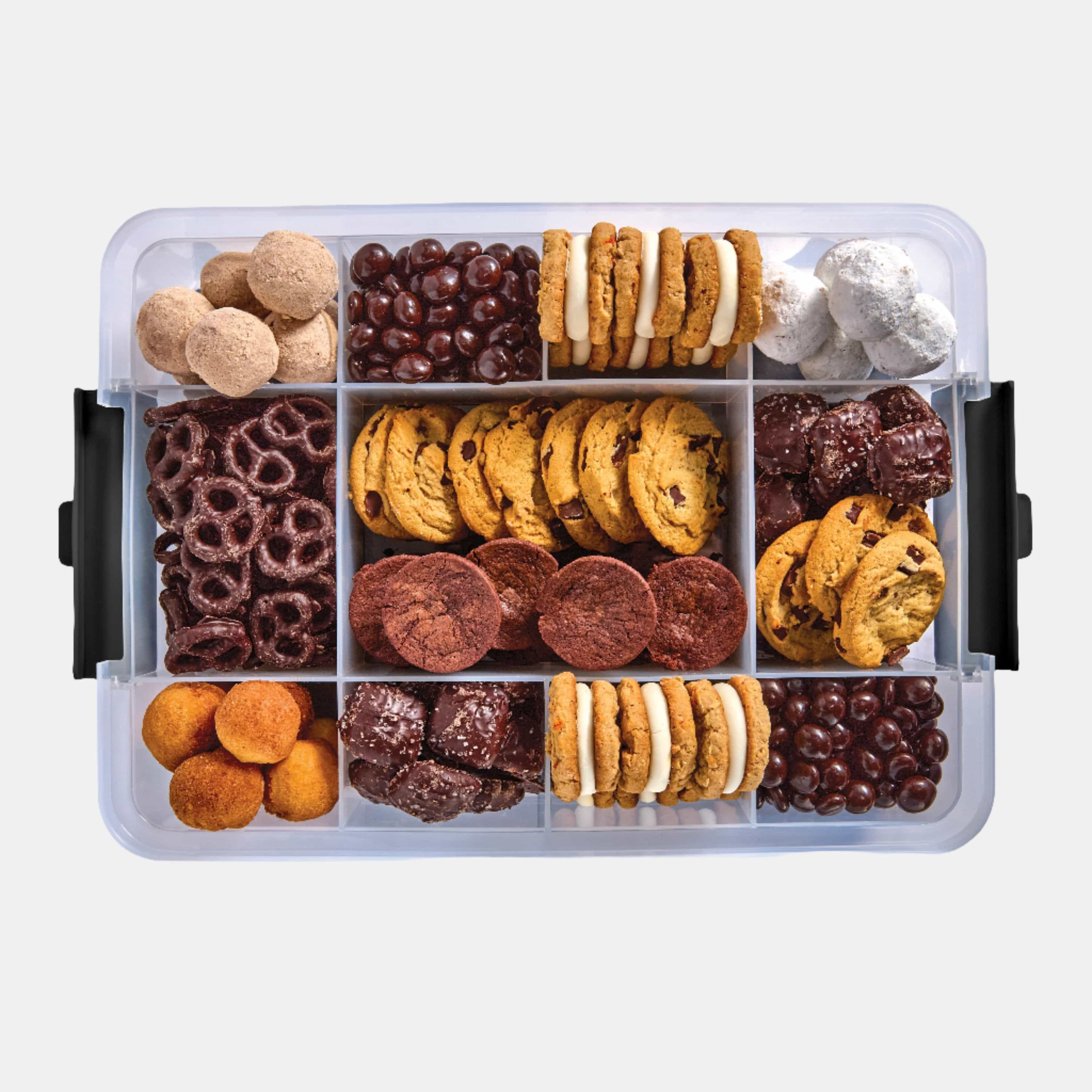 Farberware Build-A-Board ™ Snacklebox Locking Cutting Board Lid, Portable Charcuterie Storage with Compartments 11x16