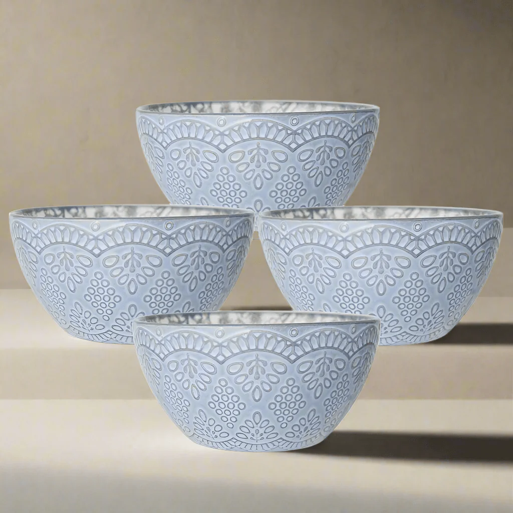 Gabriela Gray Set of 4 Soup Cereal Bowls