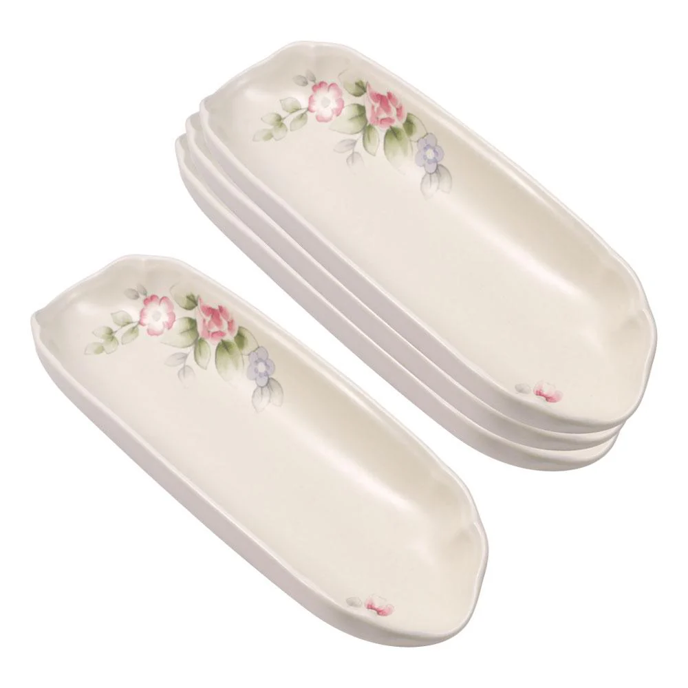 Tea Rose Set of 4 Corn Dishes