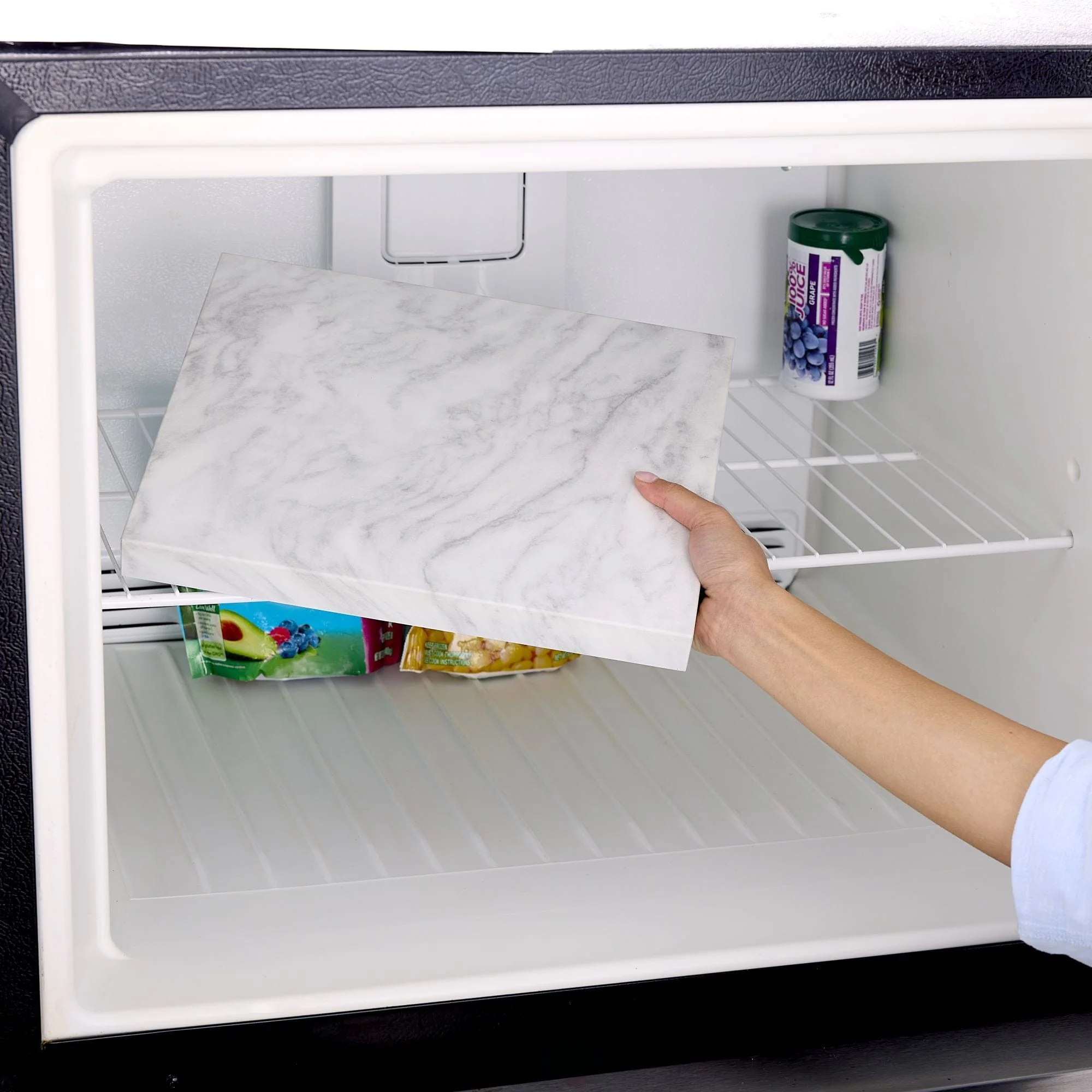 Freezable Cooling Serve Tray with Wood Base