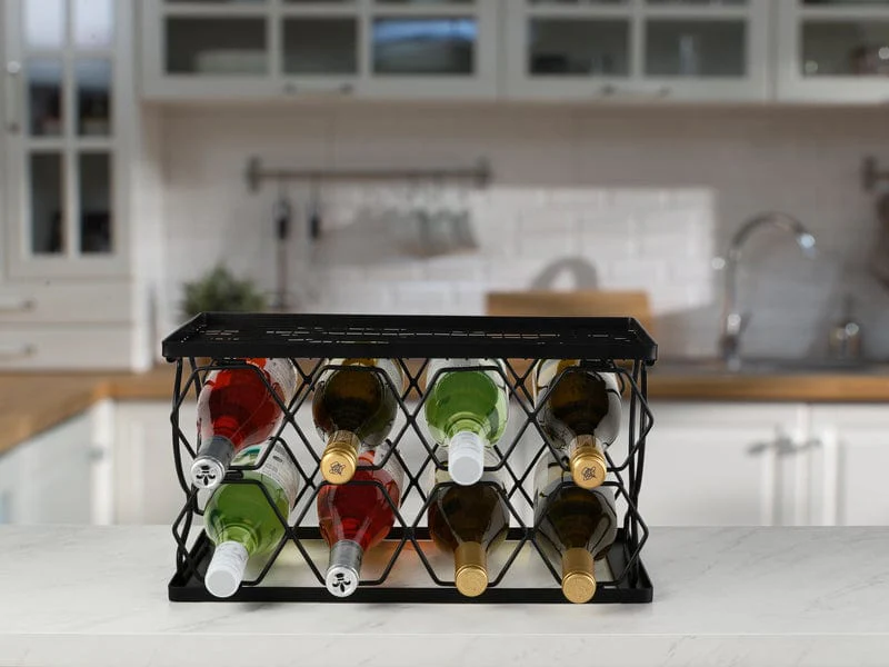 Collapsible Stackable 8 Bottle Wine Rack