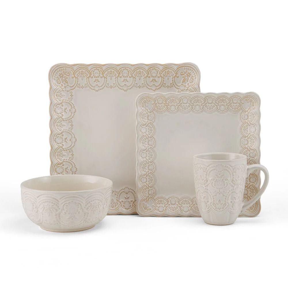 Madeleine 16 Piece Dinnerware Set, Service for 4
