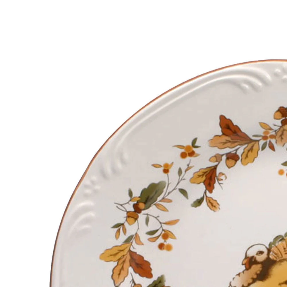 Autumn Berry Set of 4 Turkey Salad Plates