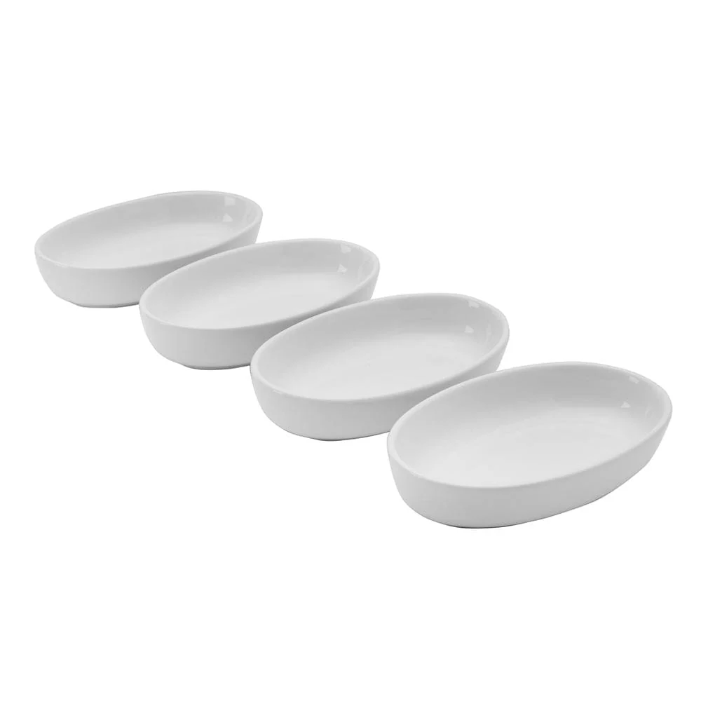 Burrito Set of 4 Small Oval Bowls