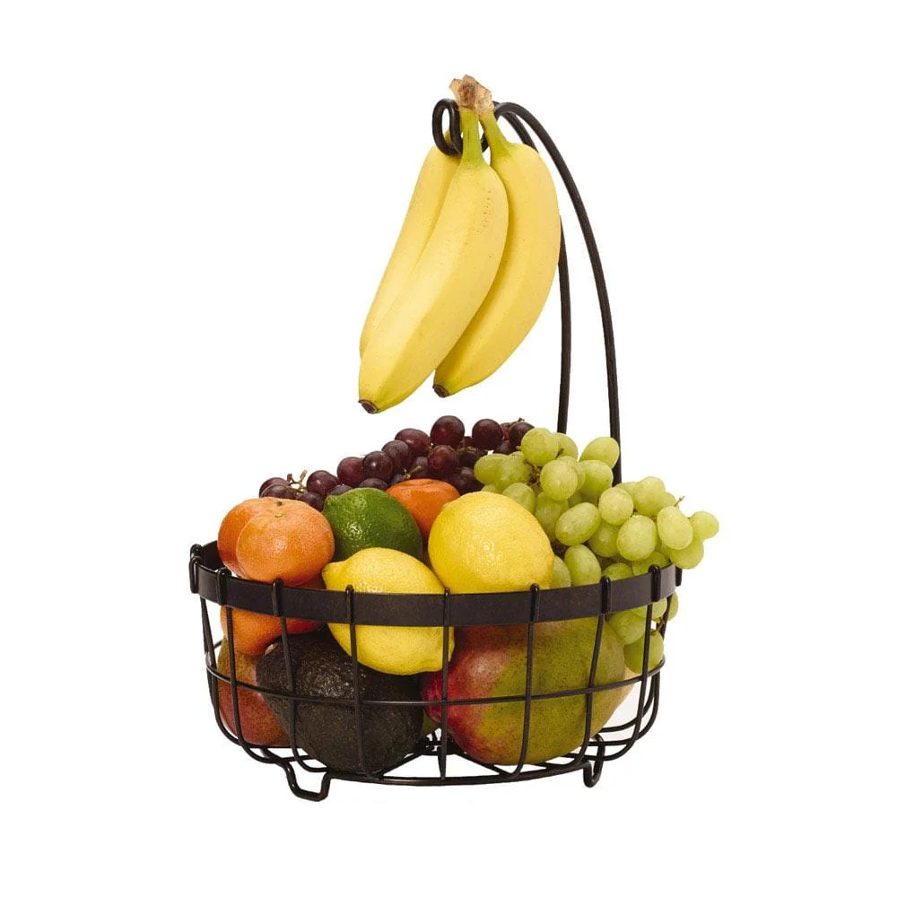General Store Fruit Storage Basket with Banana Hanger