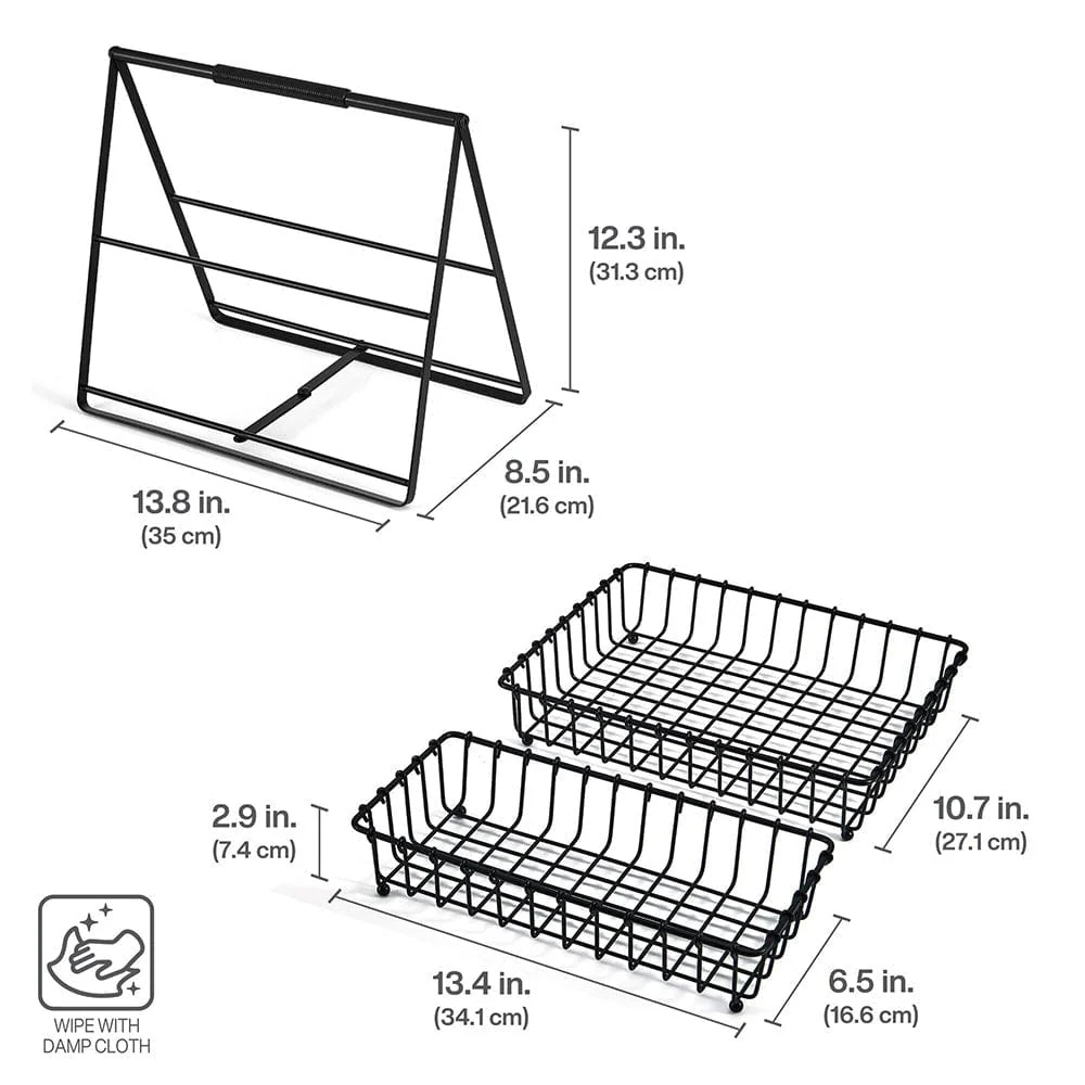 Flax 2 Tier Storage Basket