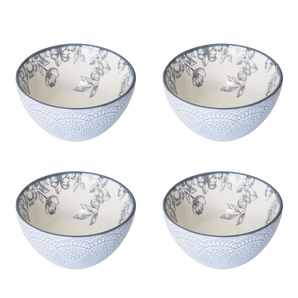 Gabriela Gray 16 Piece Dinnerware Set, Service for 4