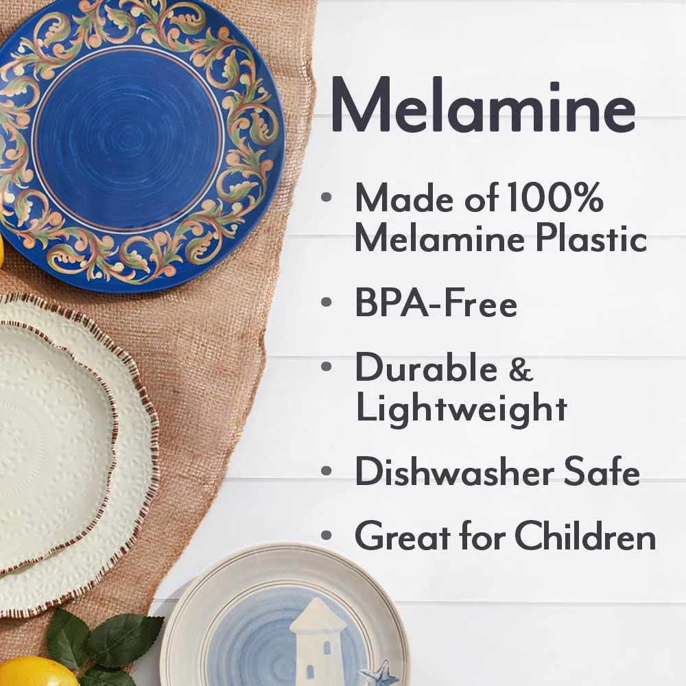 Chateau Cream 12 Piece Outdoor Melamine Dinnerware Set, Service for 4