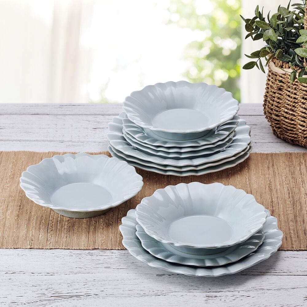 Graceful Petals 12 Piece Dinnerware Set, Service for 4