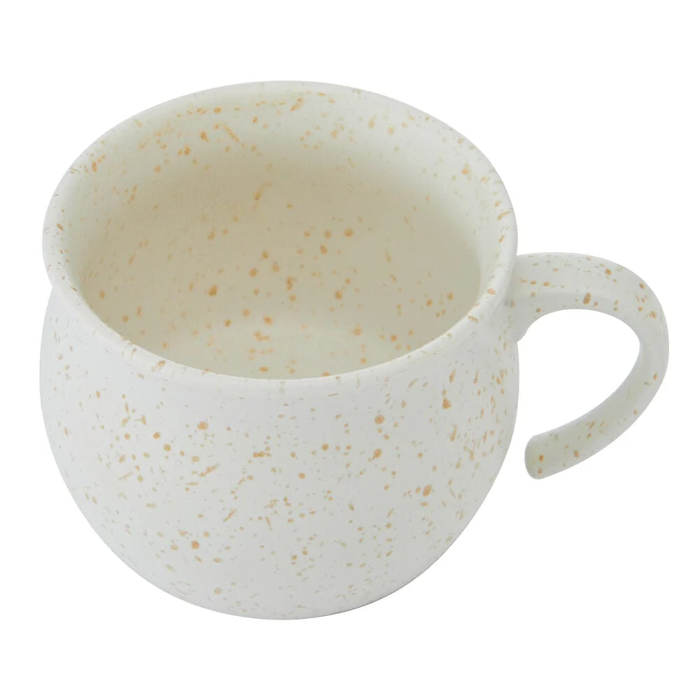 Cream Speckled Jumbo Soup Mug