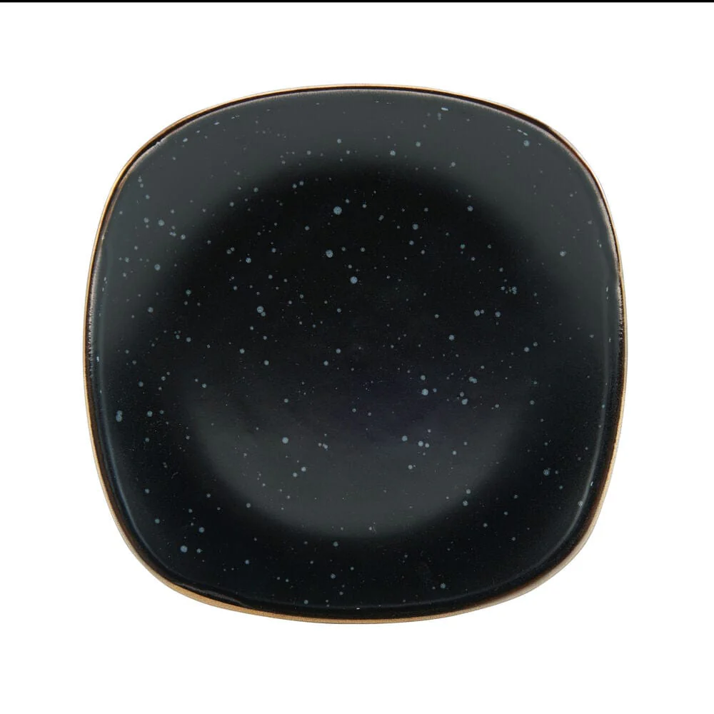 Decker Black 16 Piece Dinnerware Set, Service for 4