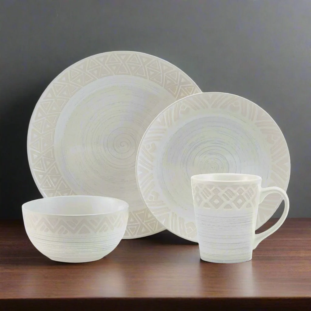 Vera 16 Piece Dinnerware Set, Service for 4