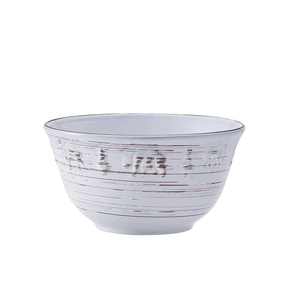 Trellis Lodge White 16 Piece Dinnerware Set, Service for 4