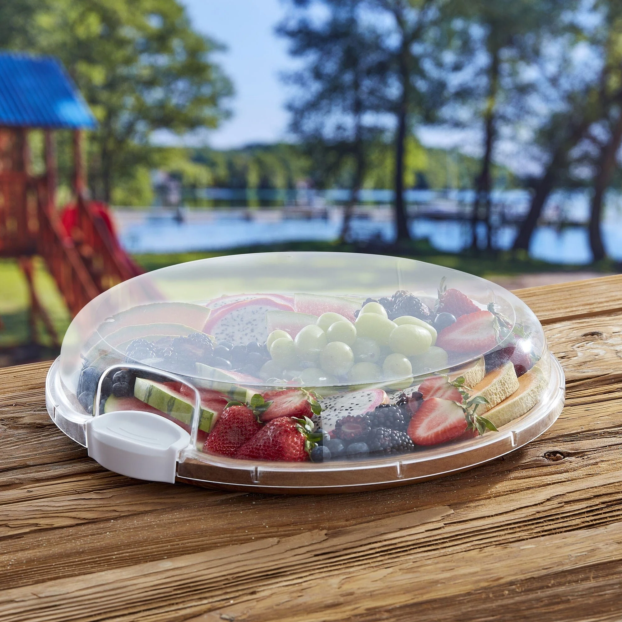 Farberware Build-A-Board ™ Cutting Board with Clear Locking Lid, 14 IN Round