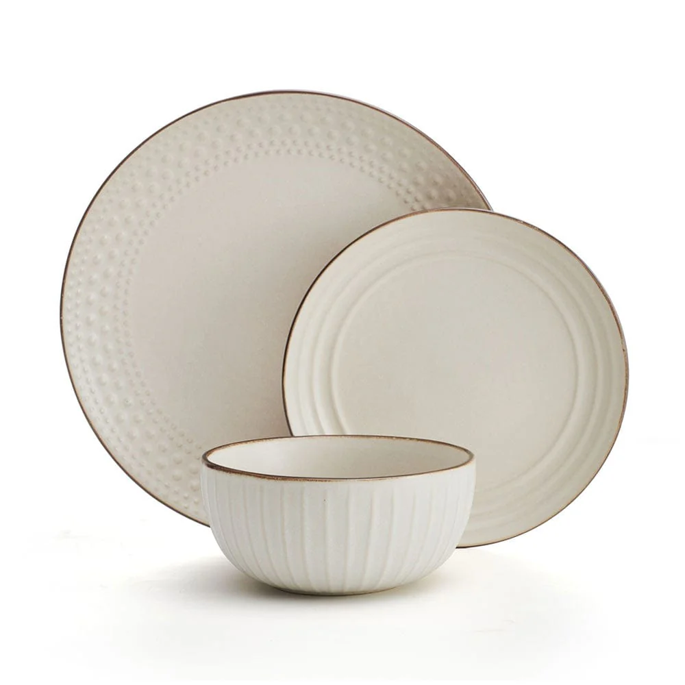 Janelle 12 Piece Dinnerware Set, Service for 4