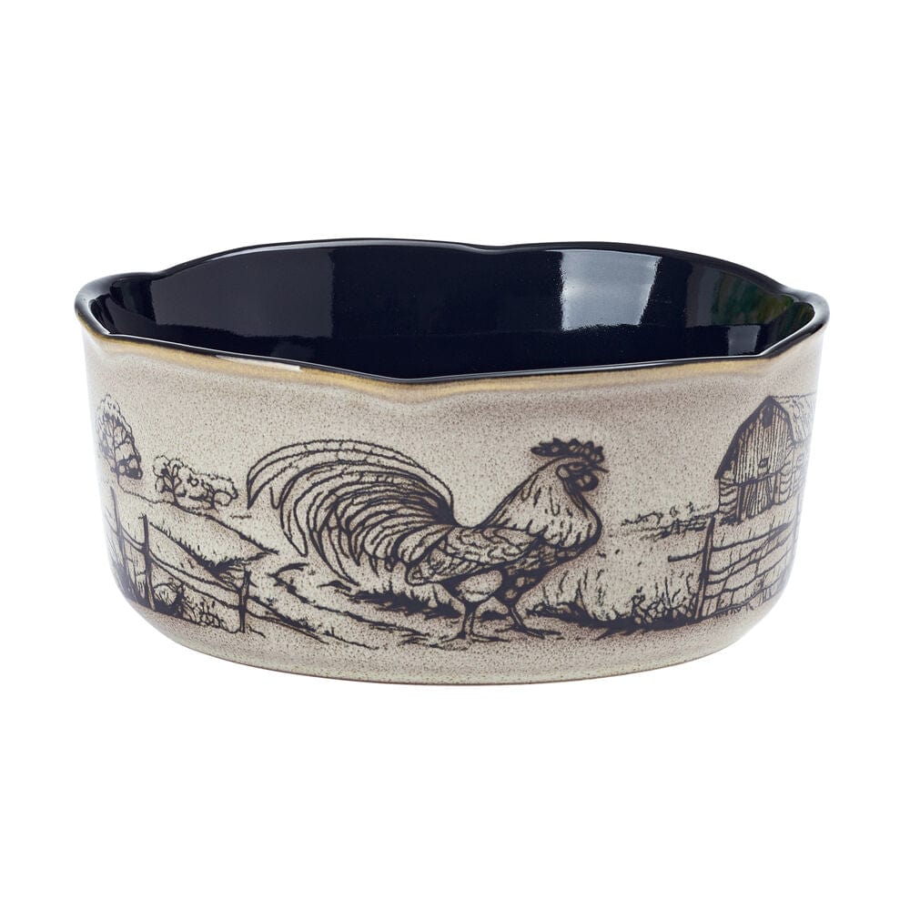 Farmyard Rooster 12 Piece Dinnerware Set, Service for 4