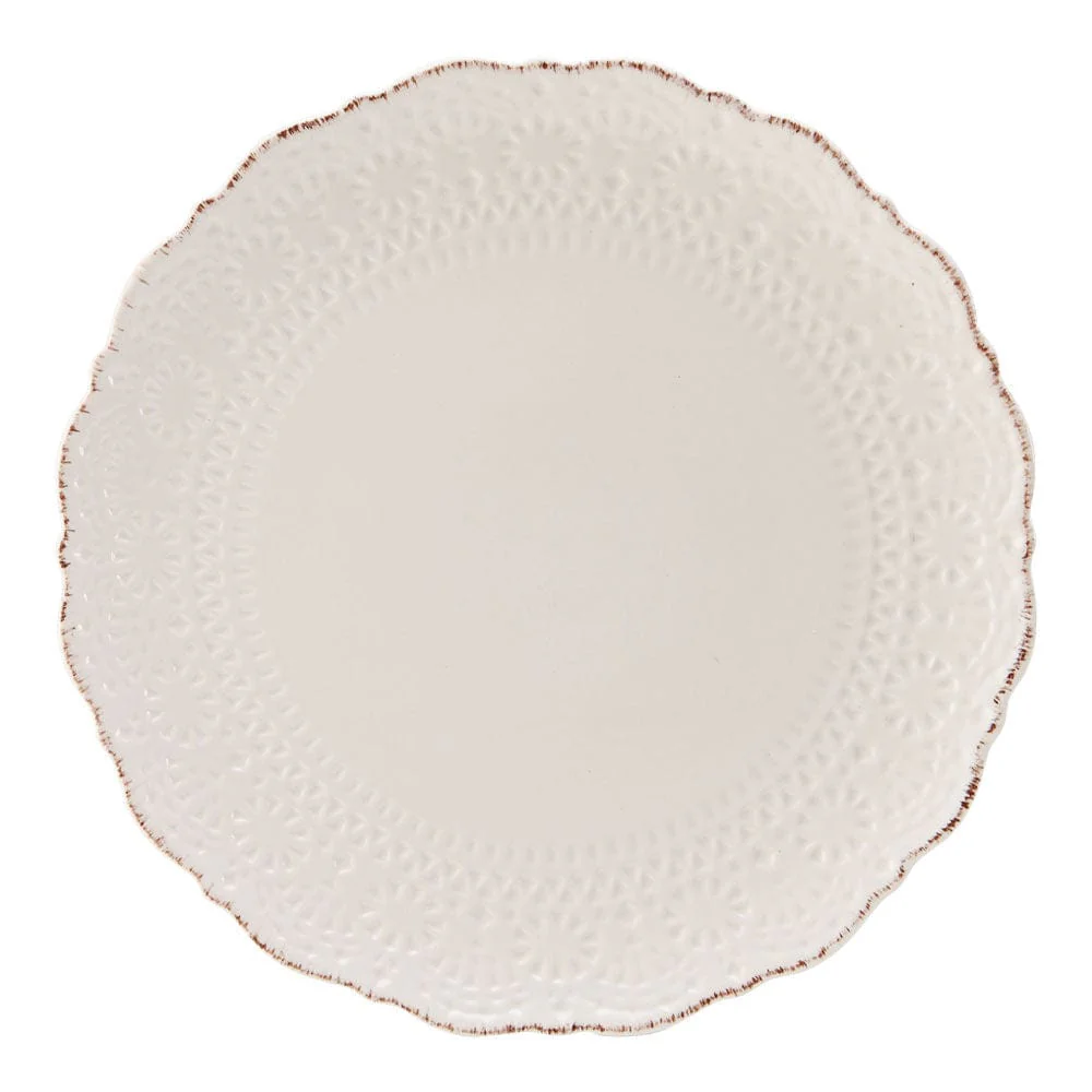 Chateau Cream Set of 4 Dinner Plates