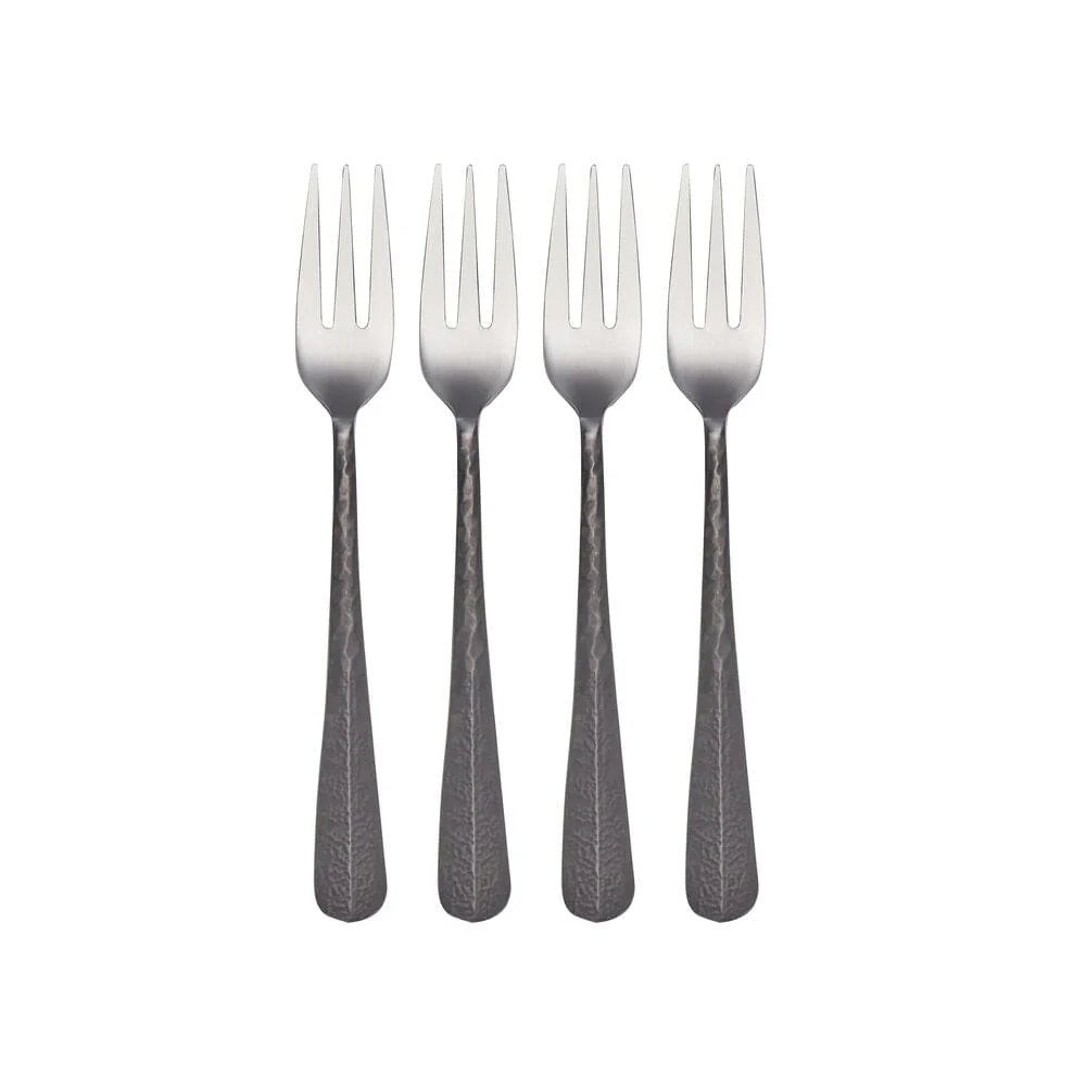 Sable Black Set of 4 Appetizer Forks