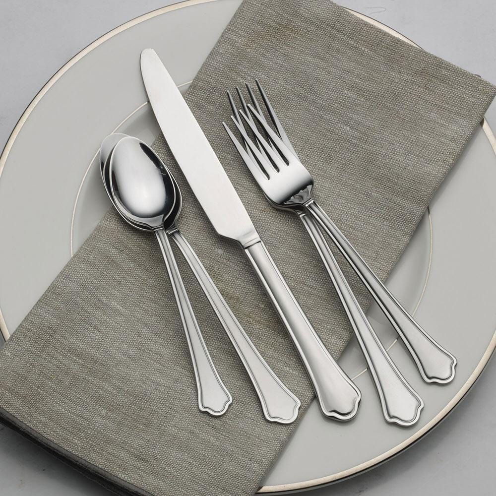 Capri Frost 53 Piece Flatware Set, Service for 8