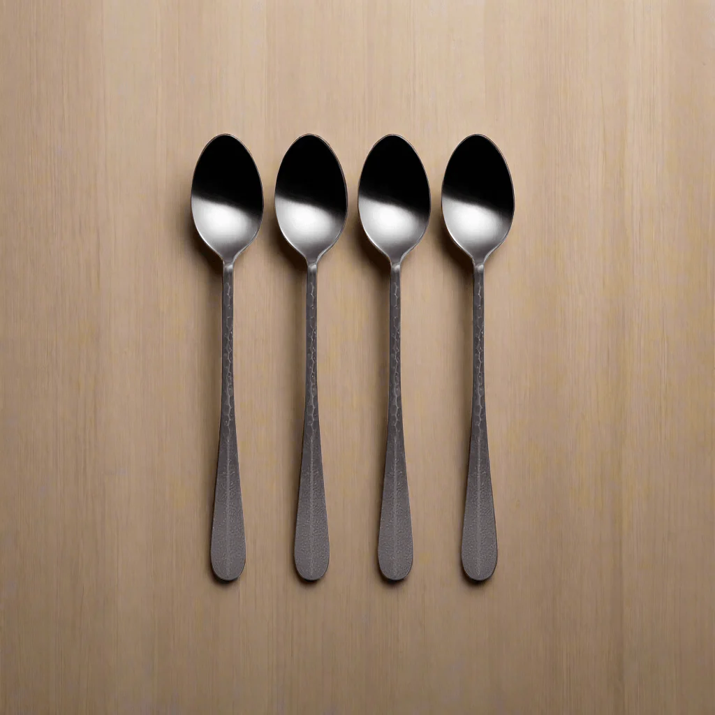 Sable Black Set of 4 Long Handled Spoons