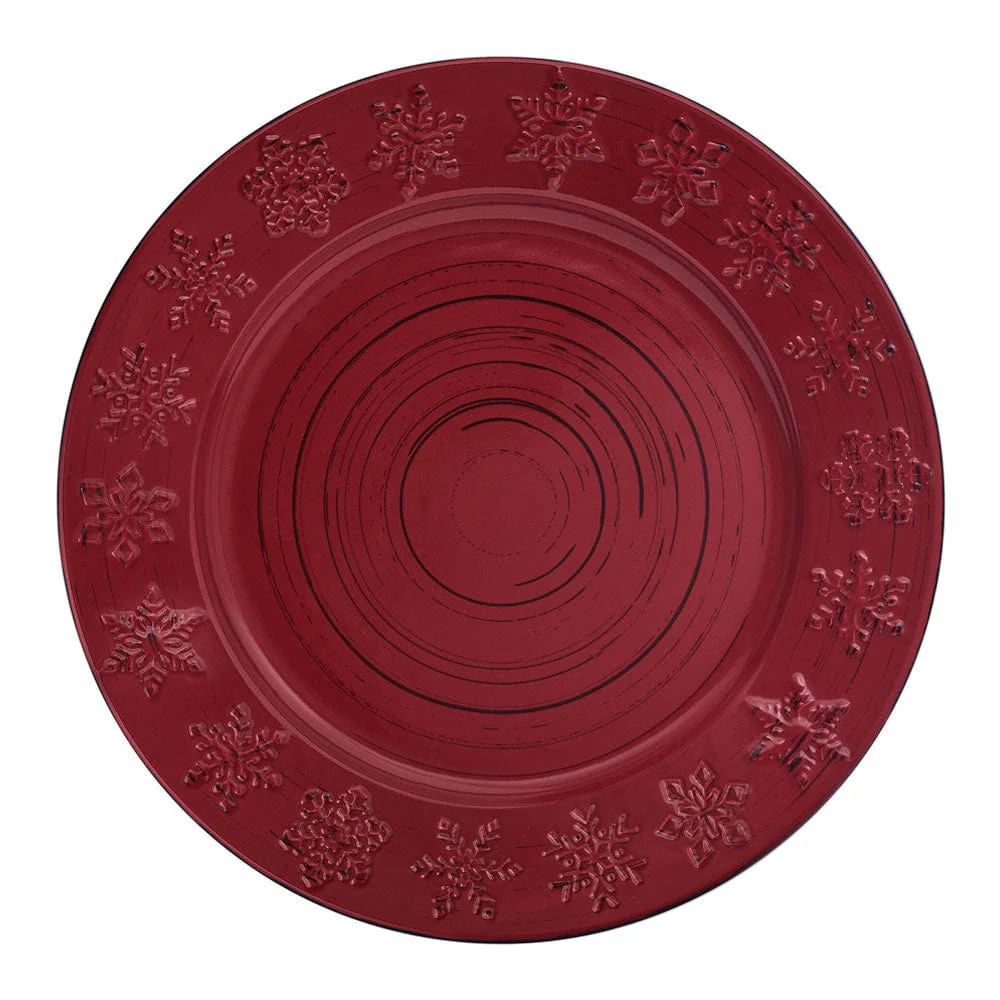 Trellis Snowflakes 12 Piece Dinnerware Set, Service for 4