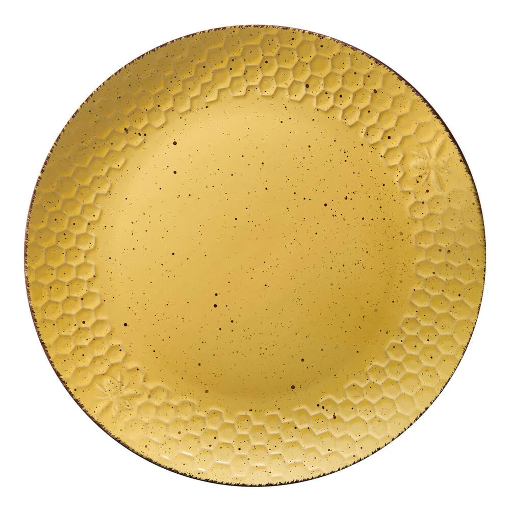 Bumble Bee Yellow 16 Piece Dinnerware Set, Service for 4