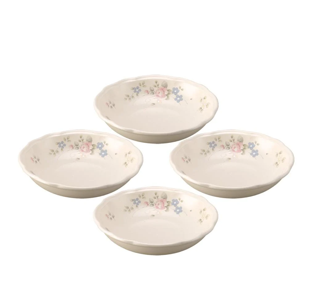 Tea Rose Individual Pasta Bowls, Set of 4