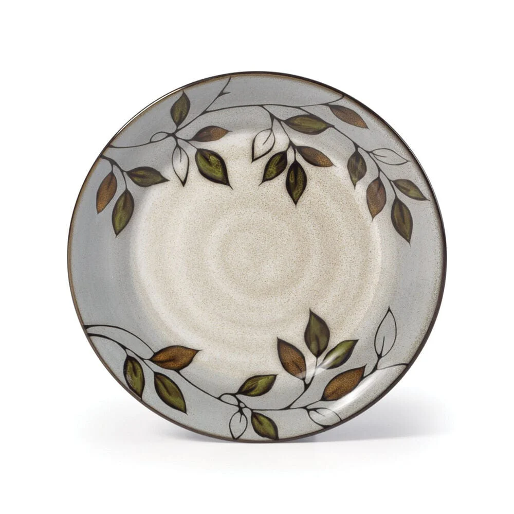 Rustic Leaves Set of 4 Salad Plates