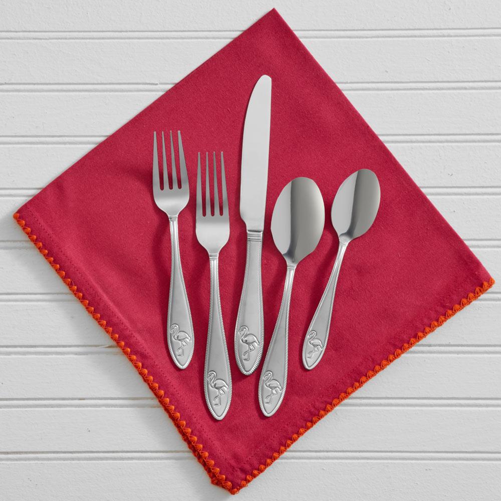 Flamingo 20 Piece Flatware Set, Service for 4
