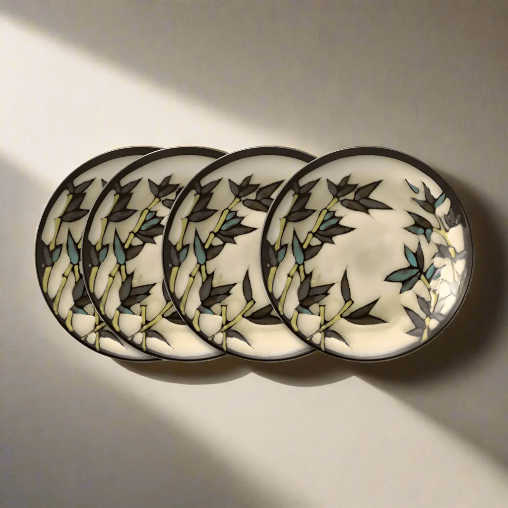 Belmont Set of 4 Round Stalks Salad Plates