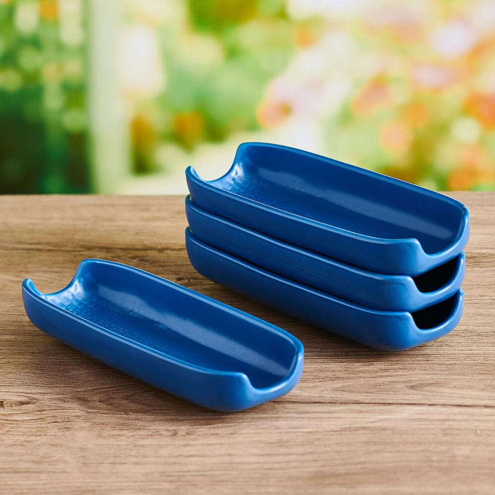 Callie Blue Set of 4 Corn Dishes