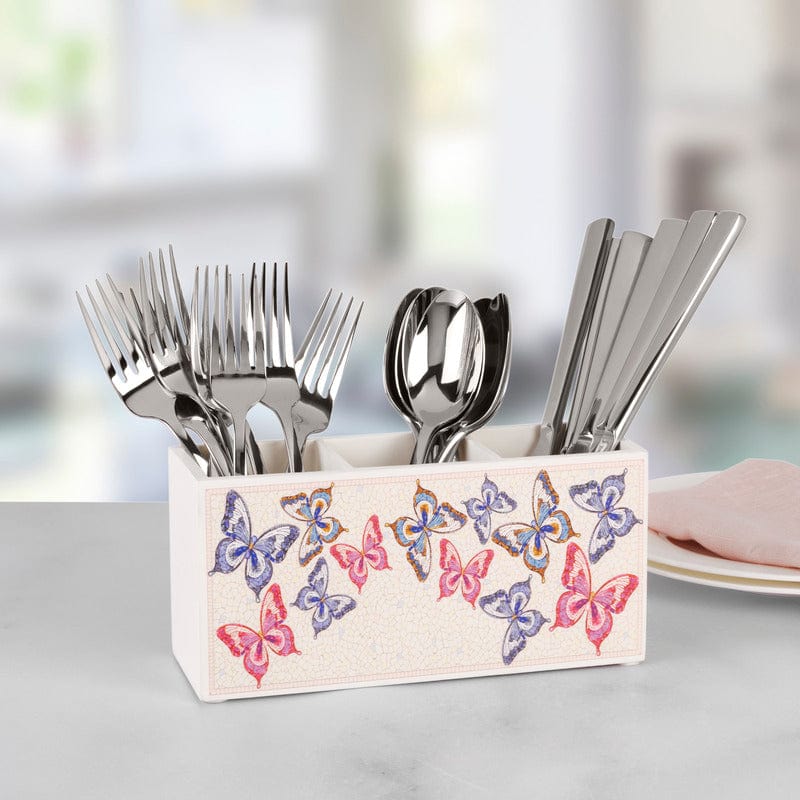 Dolly Parton Mosaic Butterfly Utensil Flatware Caddy