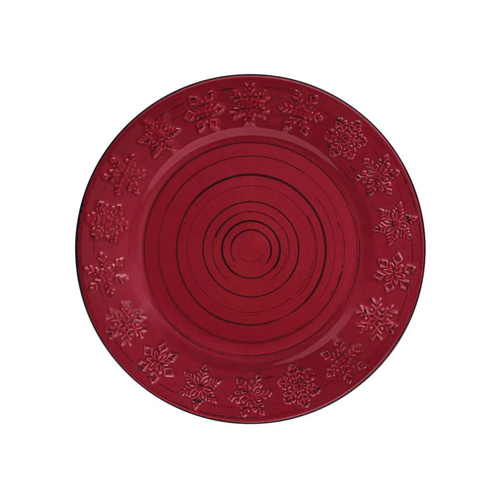 Trellis Snowflakes 12 Piece Dinnerware Set, Service for 4