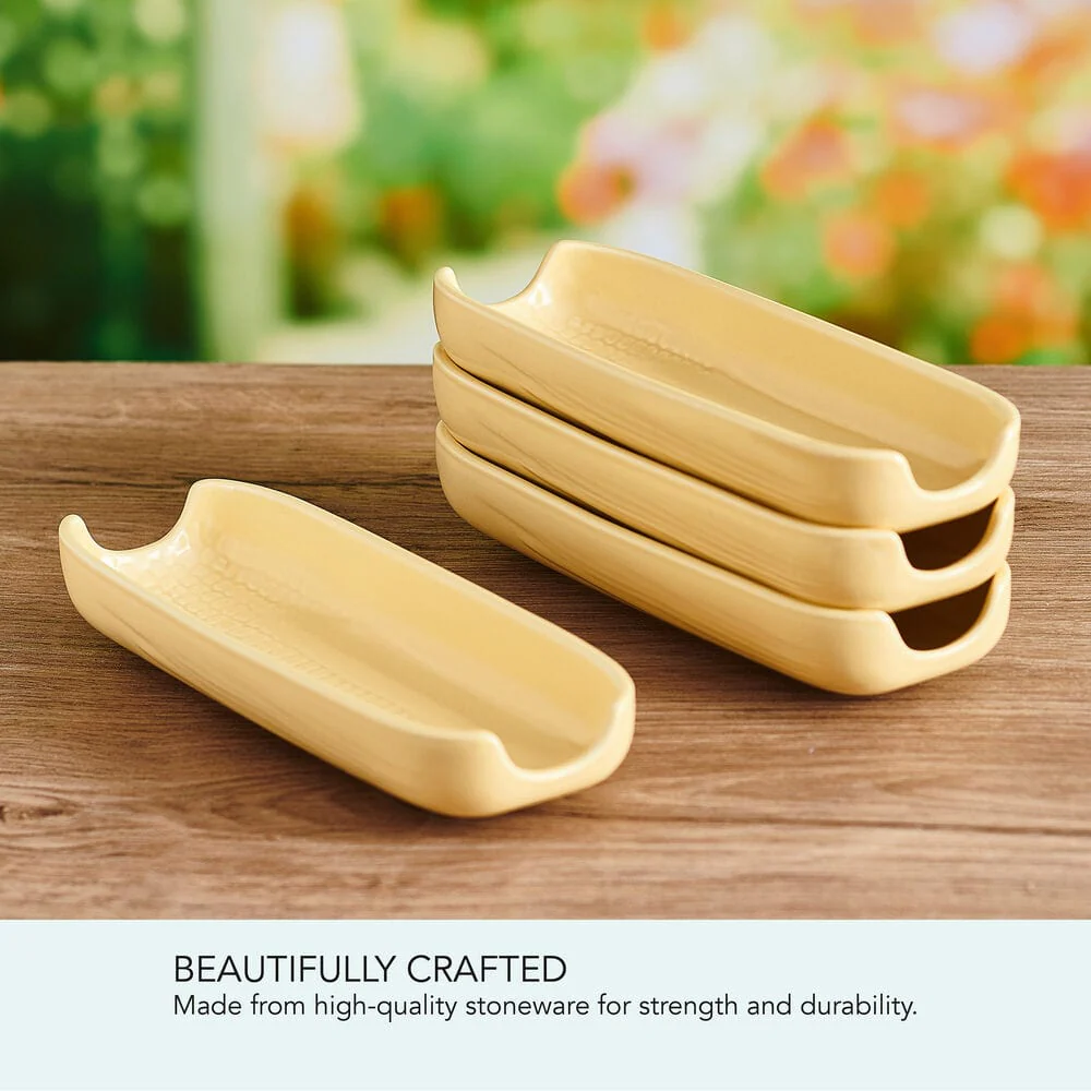 Callie Yellow Set of 4 Corn Dishes