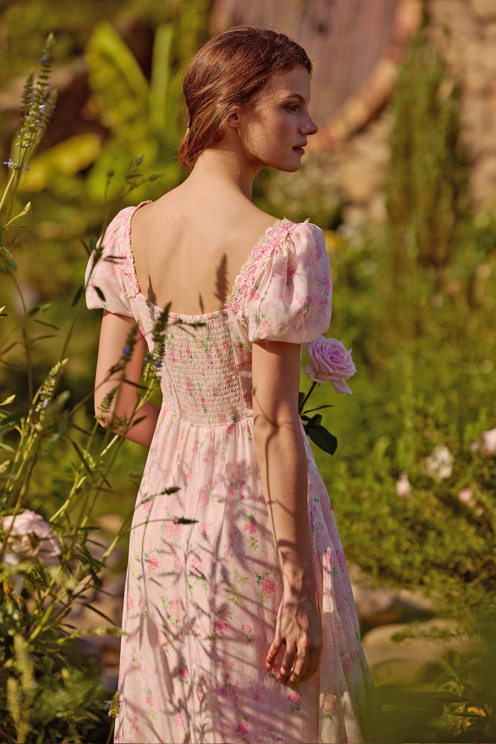 Eliza Chiffon Floral Maxi Dress