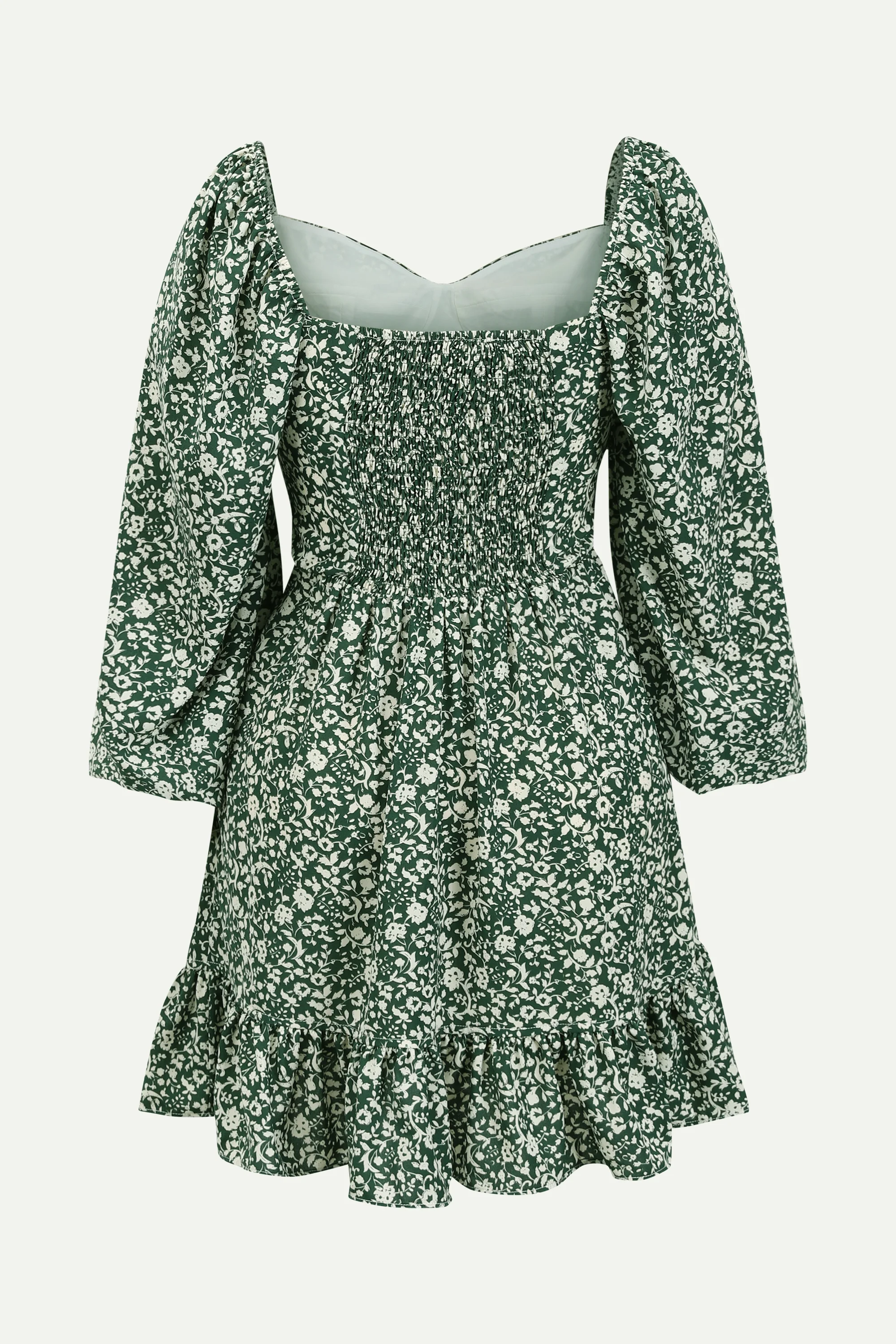 Hadi Floral Flounce Hem Dress