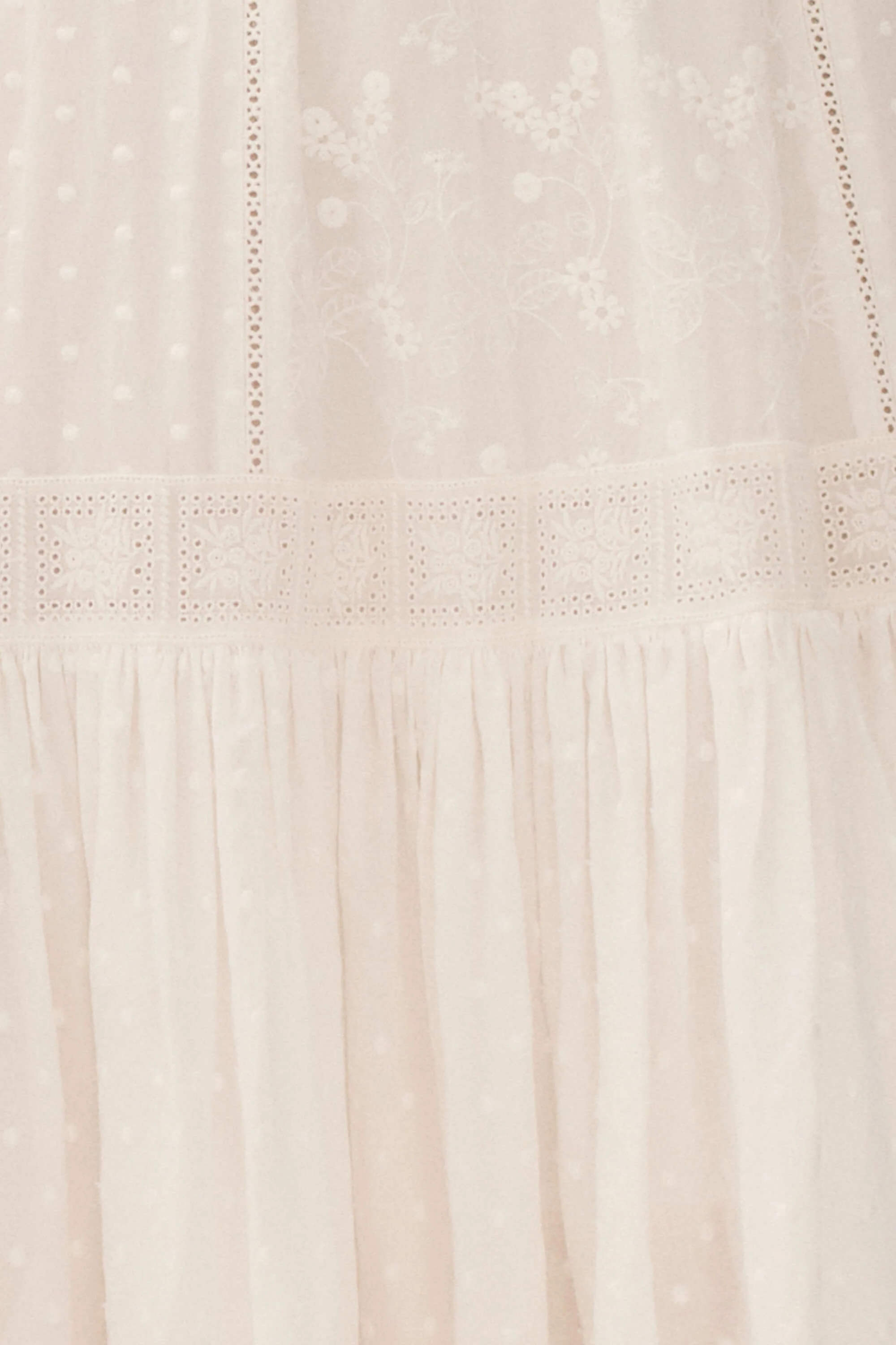 Jolie Mixed Lace Maxi Dress