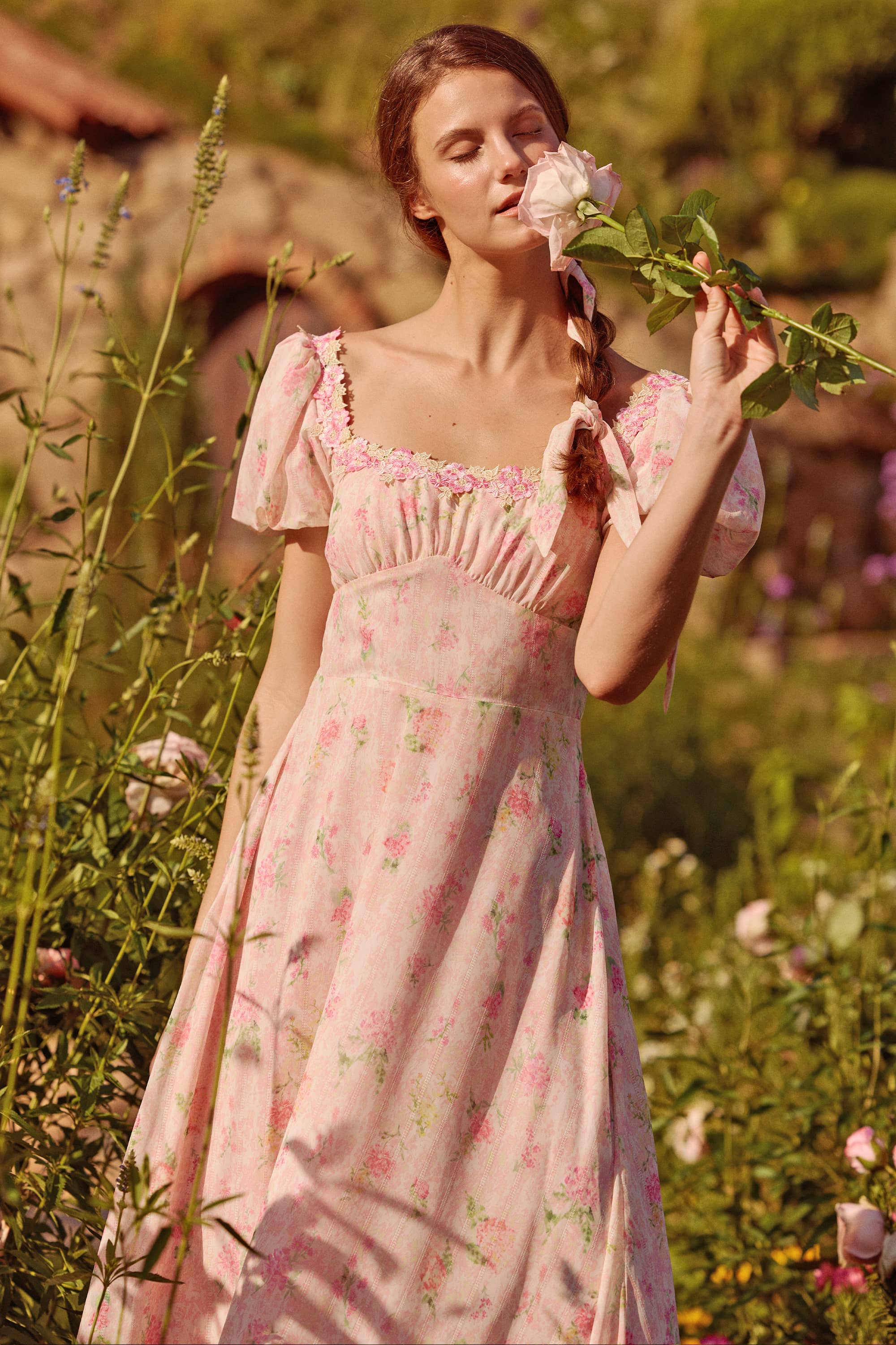 Eliza Chiffon Floral Maxi Dress