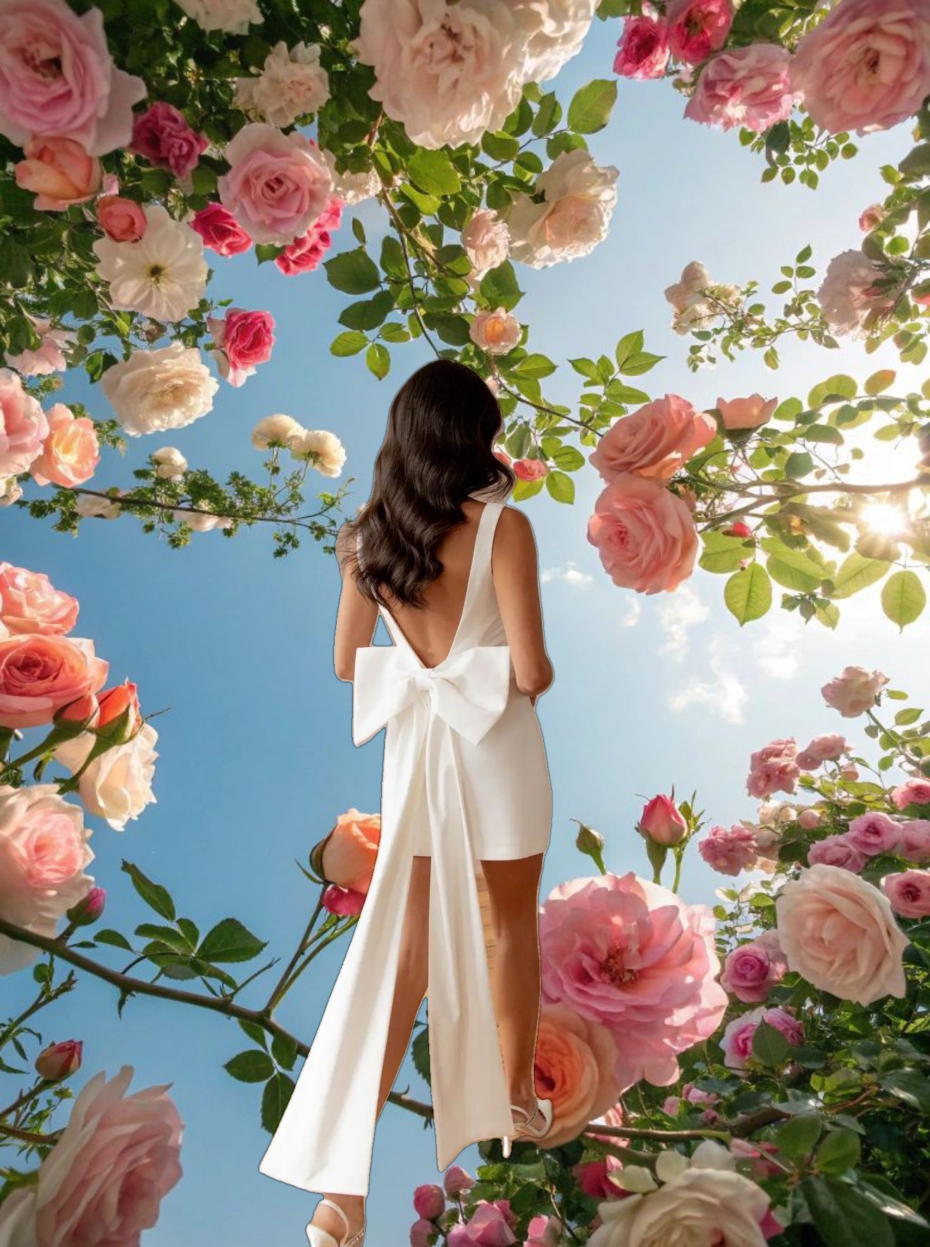 White Dove Bow Dress