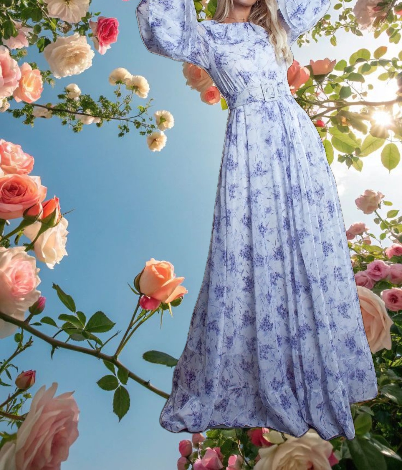 The Hibiscus Maxi Dress