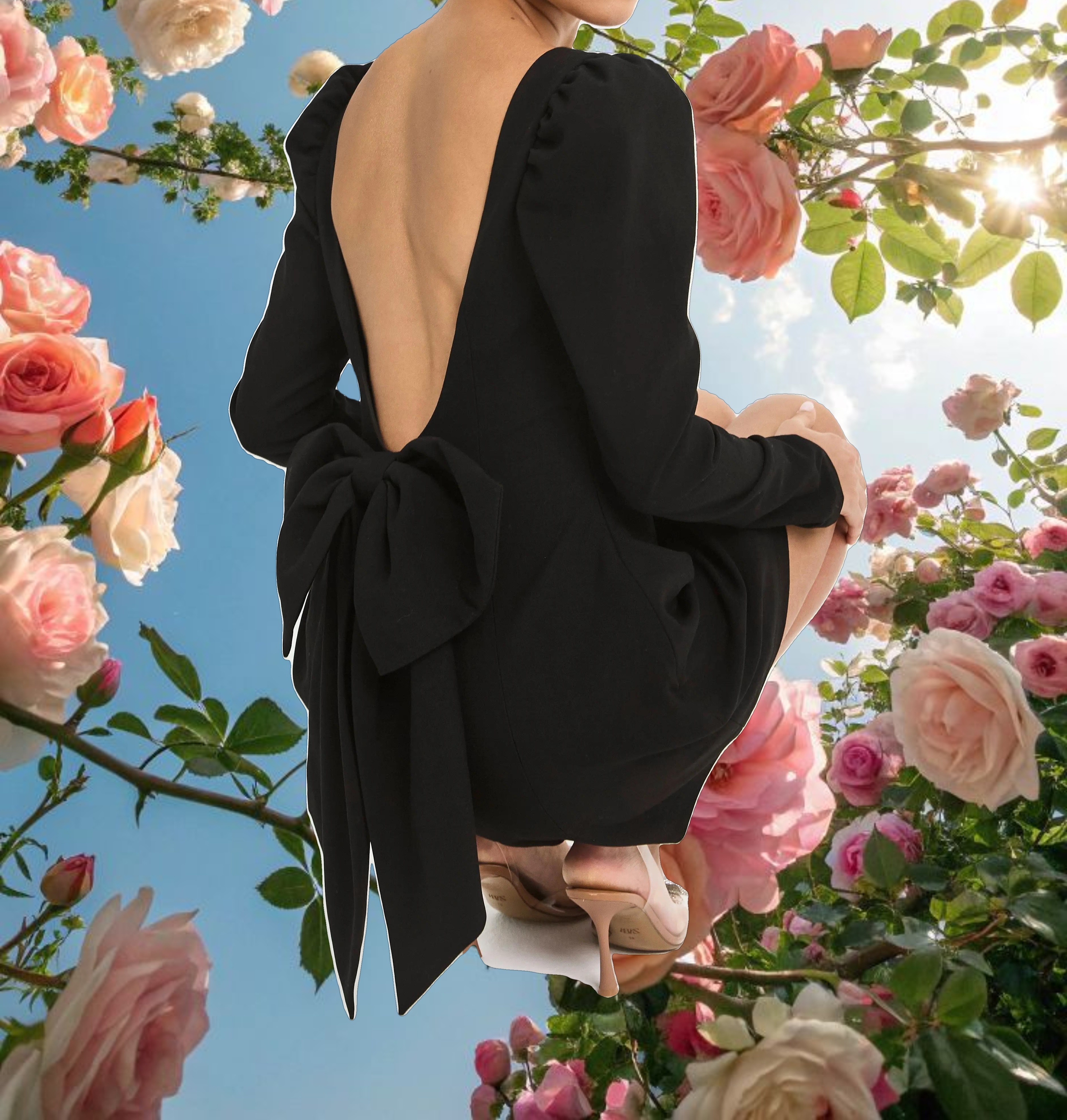 Black Bow Dress - Rouge Collection