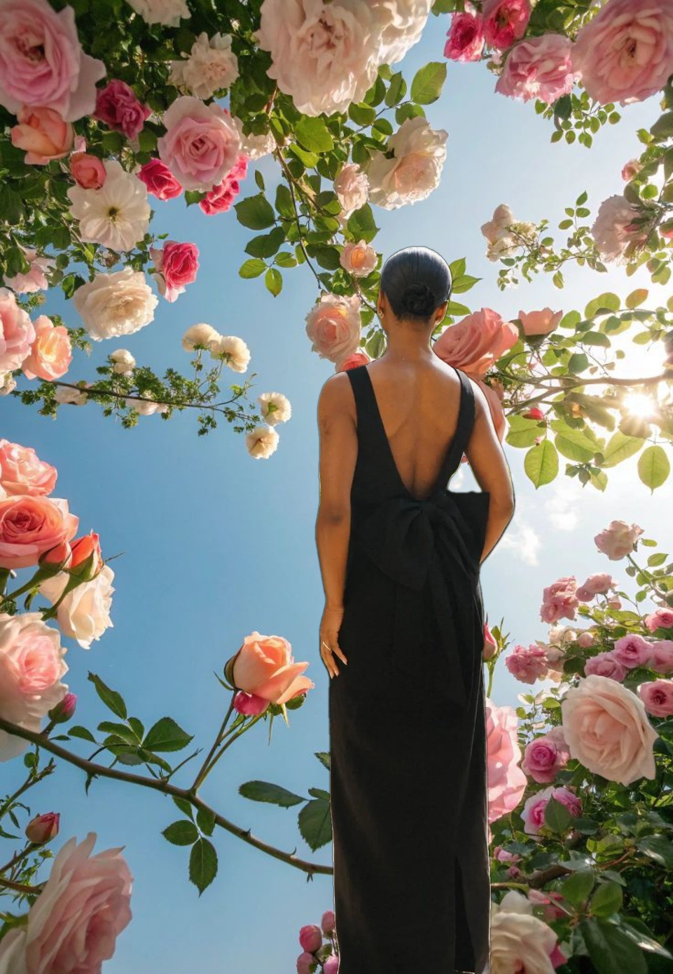 Black Bow Dress Maxi