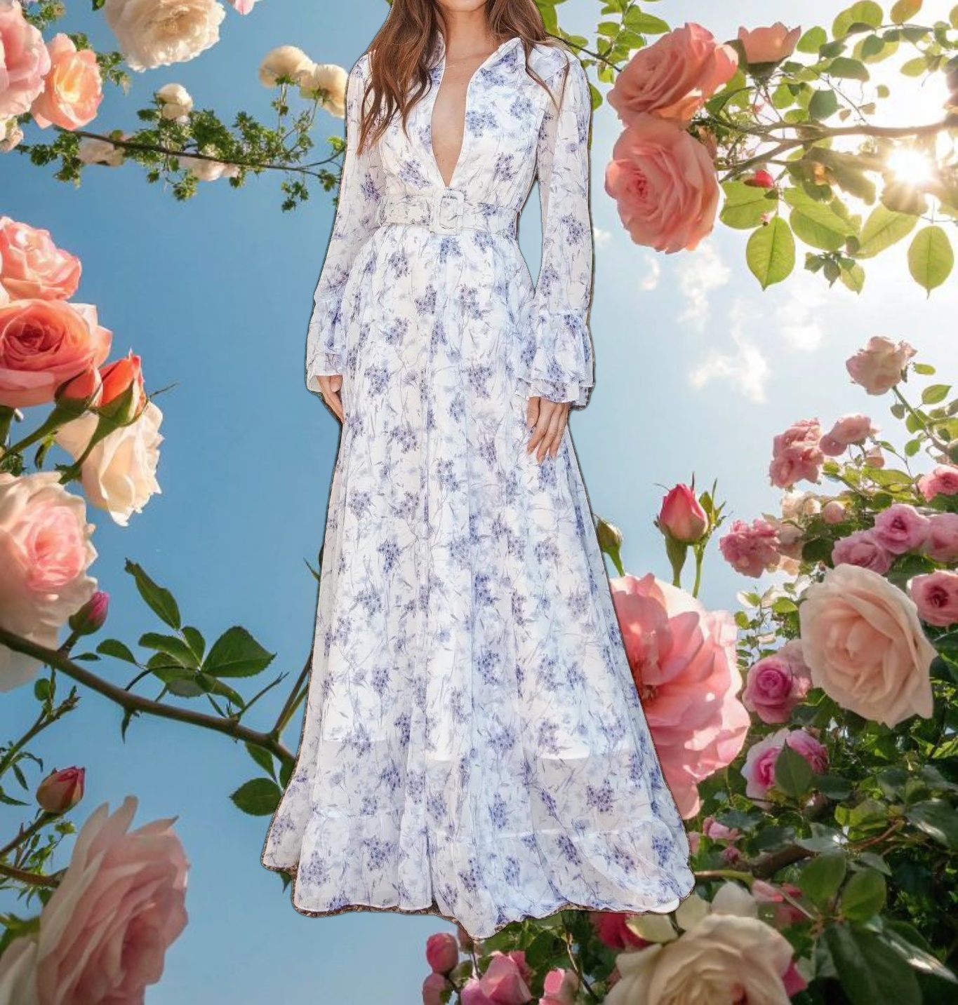 The Hibiscus Maxi Dress